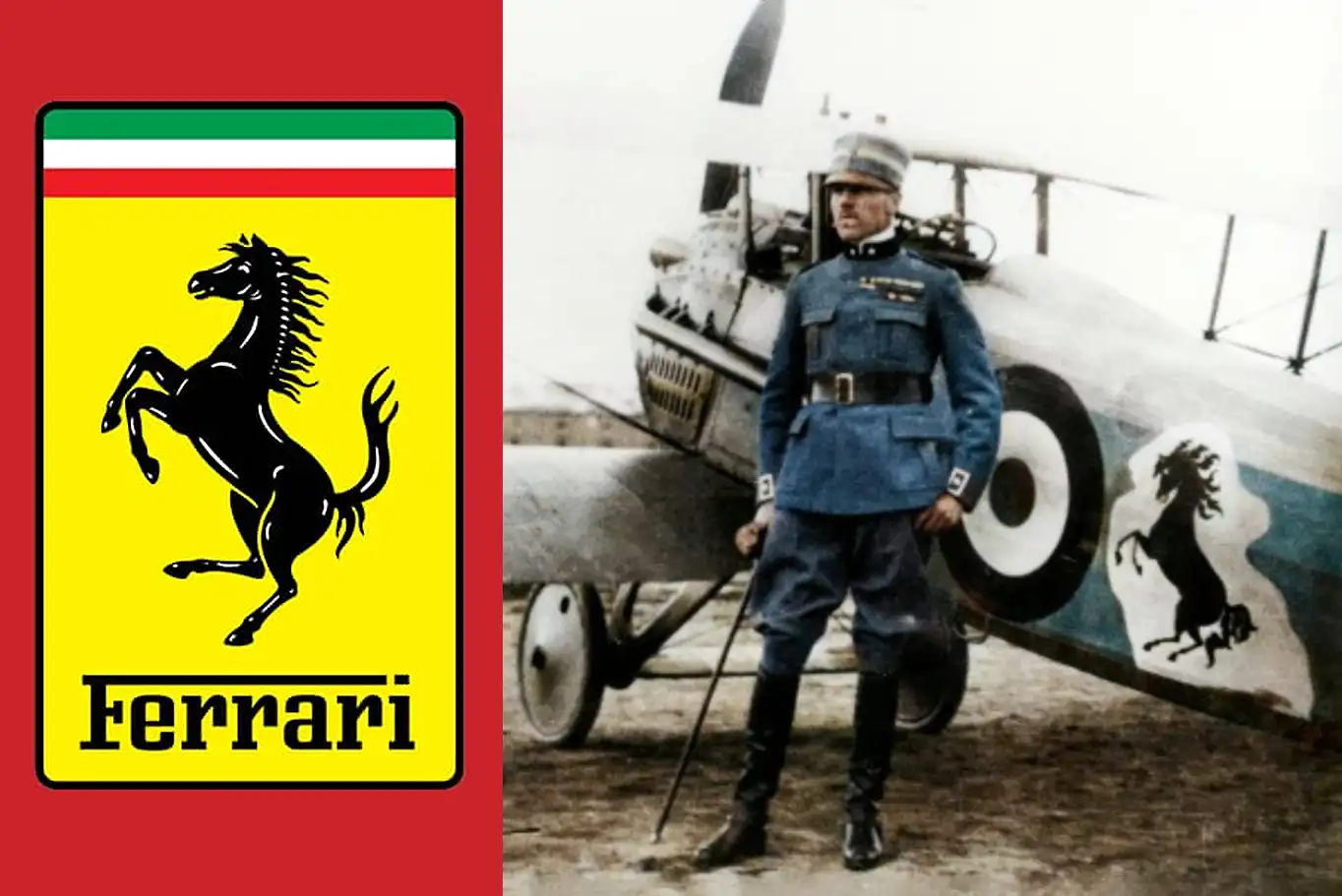 Il logo Ferrari, noto anche come "Cavallino Rampante", è stato creato nel 1923 dal pilota di aerei Francesco Baracca